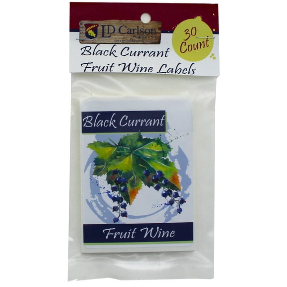 Black Currant Fruit Wine Labels