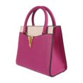 thumbnail image 2 of Pre-Owned VERSACE VIRTUS handbag 1005960 leather magenta pink beige shoulder bag, 2 of 10