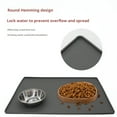 thumbnail image 4 of HEVIRGO Pet Food Mat Large Silicone Pet Bowl Pad with Raised Edges Non-Slip Pet Feeding Placemat for Dogs Cats Kittens, 4 of 9