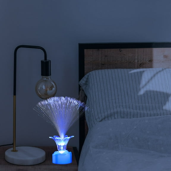 Masteelf LED Fiber Optic Lamp with Assorted Color for Lighting Plastic Material Great for Gifts and Decorations 10 Pieces