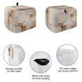 thumbnail image 4 of Toaster Cover 4 Slice, Brown Geometric Dustproof Bakeware Oven Protector with Top Hook, Modern Oil Painting Abstract Waterproof Small Kitchen Appliance Toasters Dust Cover, 12"x11"x8", 4 of 8