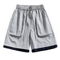 thumbnail image 2 of Ceisia Men's Relaxed Light Functional Gift Cargo Casual Shorts Lightweight 3D Pockets Mountain Embroidery Multi-Color, 2 of 4