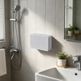 thumbnail image 6 of Bathroom Soap Dish, Bar Soap Holder with Lid, Wall Mounted Soap Box for Shower, Bathroom, Kitchen Sink, Keep Soap Bars Dry, Waterproof Dustproof, White, AKLJWH, 6 of 6