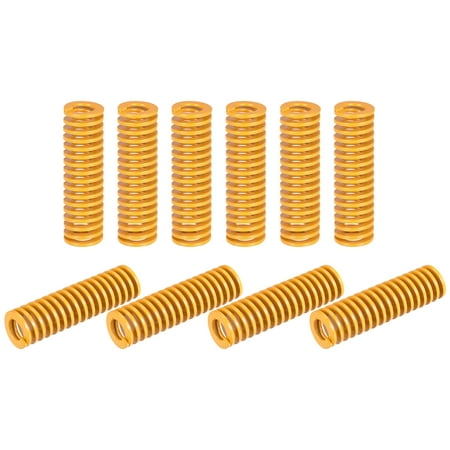 

Die Spring 18mm OD 70mm Long 10 Pack Stamping Light Load Compression Yellow