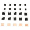 thumbnail image 3 of Heat Sinkfor R Pi B,25Pcs Aluminum Heatsink Kit Pcs Aluminum Heatsink Mini Heatsink Kit Compact and Lightweight, 3 of 14