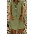 thumbnail image 2 of Babysbule Robe pour Femmes Liquidation Femmes Style d'Été Feminino Vestido T-shirt Coton Décontracté Grande Taille Robe pour Dames, 2 of 6