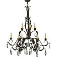 thumbnail image 4 of Meyda 143064 38.5 in. New Country French 9 Light Chandelier, Crystal Ball & No Downlight, 4 of 5
