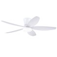 thumbnail image 4 of 42" White Low Profile Ceiling Fan with LED Dimmable Light, Flush Mount, Remote/APP Control, Reversible Motor, 4 of 22