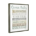 thumbnail image 3 of Stupell Industries Ocean Rules Rustic List Typography Painting Gray Floater Framed Art Print Wall Art, 25 x 31, 3 of 9