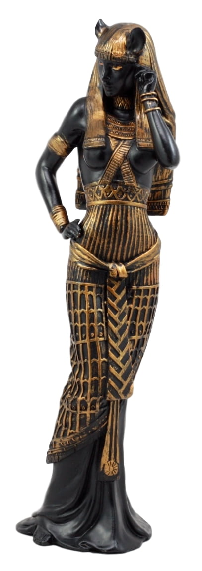 Ebros Gift Egyptian Goddess Bastet Cat in Sensual Human Form Figurine 10.75/"H