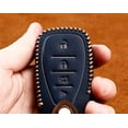 thumbnail image 6 of Key Fob Cover Compatible with Chevrolet Equinox Camaro Cruze Malibu Sonic Spark Traverse Trailblazer Trax Volt Blazer 2016-2021 4 Button Keychain Case Holder Protector,5 Button-blue, 6 of 8