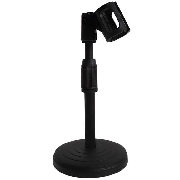 QAYOZ Table Top Mic Stand Adjustable Microphone Stand Table Mic Stand Desk Mic Clip Stand Desktop Mic Stand with Mic Clip