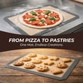 thumbnail image 2 of REGALWOVEN 3 Pcs Silicone Pastry Mat, Non Stick Baking Mat with Measurements, Heat Resistant Dough Rolling Baking Sheet Thin Gray 16.5x11.6in, 2 of 5