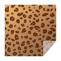 Leopard Print Square Tablecloth 52x52in(132x132cm) – Waterproof Polyester Printed Table Cover, Wrinkle Resistant & Washable for Kitchen Dining Picnic Party Decor