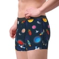 thumbnail image 5 of Salouo Space Cartoon Print Men's Boxer Briefs,Breathable Underwear Elastic Waistband Briefs for Men -X-Large, 5 of 8