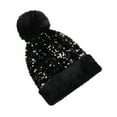 thumbnail image 2 of Bérets Mode Femmes Décontractés Hiver Chauds Tricot Ski Tuque Ballon Ski Crochet Casquette Bérets, 2 of 4