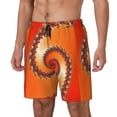 thumbnail image 2 of Gaeub Orange Rotating Mens Swim Trunks Stretch Beach Shorts Quick Dry for Men Swim Shorts Swimwear with Pockets- XX-Large, 2 of 9