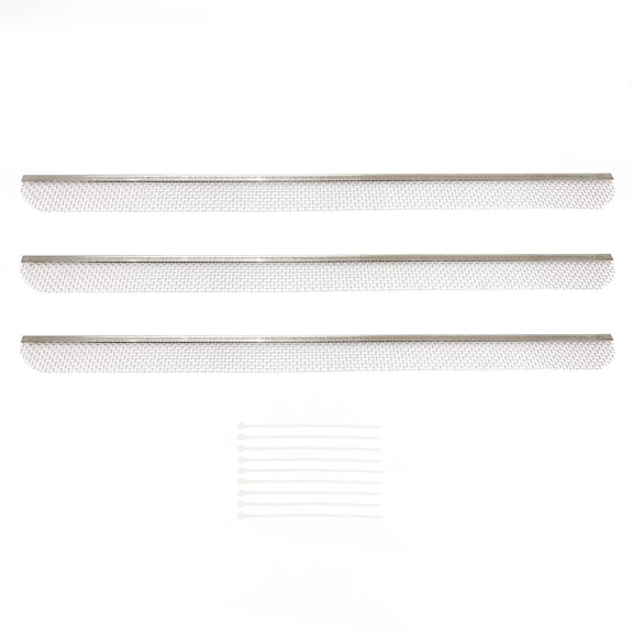 RVGUARD RV Flying Insect Screen for RV Refrigerator Vents Protects from Insects 20” x 1-1/2” Stainless Steel Mesh with Installation Tool and Silicone Rubber (3 Pack)