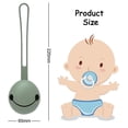 thumbnail image 4 of Paquete de 2 portachupetes para bebés, niños pequeños, caja de chupetes de silicona, almacenamiento de chupetes para llevar en la bolsa de pañales. Afortunado Sencillez, 4 of 4