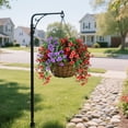 thumbnail image 5 of Artificial Hanging Flowers for Outdoors Faux Plants for Spring Summer Decoration,4 Bundles UV Resistant Realistic Silk Violet Flowers Indoor Outside Garden Porch Patio Balcony Yard Farmhouse, 5 of 7