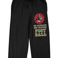 thumbnail image 2 of "On Sundays We Watch Football" Men's Black Sleep Pajama Pants-Medium, 2 of 3