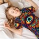 thumbnail image 5 of Balery Vibrant Psychedelic Eye Conjunto de Pijama Infantil de Manga Corta con Estampado – Ropa de Dormir de Algodón Suave-Large, 5 of 6