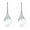 White, variant on Grandest Birch Women Rhinestone Dangle Drop Hook Earrings Royal Style Eardrop Jewelry Alloy, Rhinestone Yellow