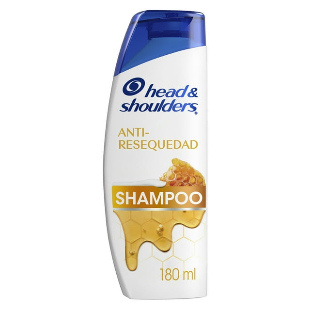Shampoo Head & Shoulders Anti-Resequedad Nutrición Diaria, Miel Aceites y Esenciales 180 ml