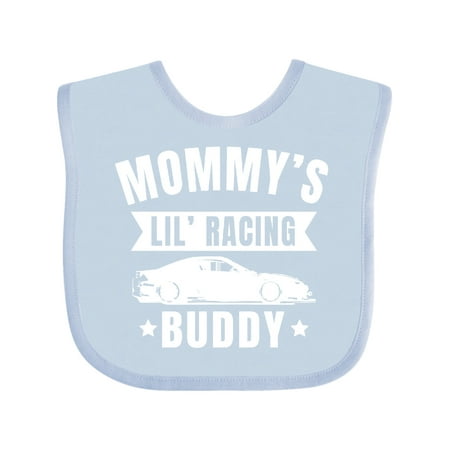 

Inktastic Mommys Lil Racing Buddy Boys or Girls Baby Bib