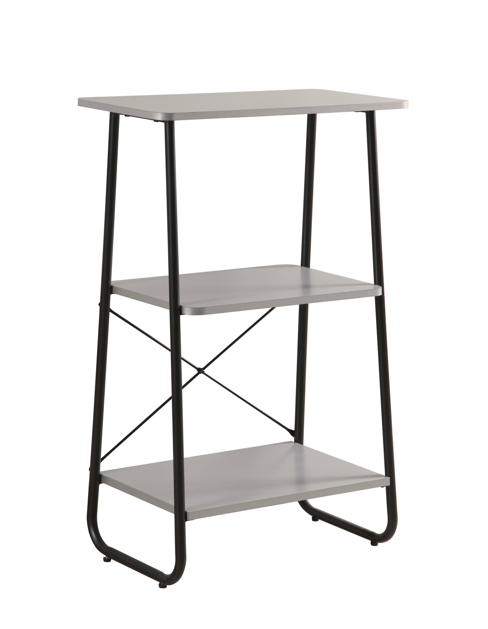 Mainstays Prizm 2 Shelf Bookcase with Metal Legs, Multiple Colors