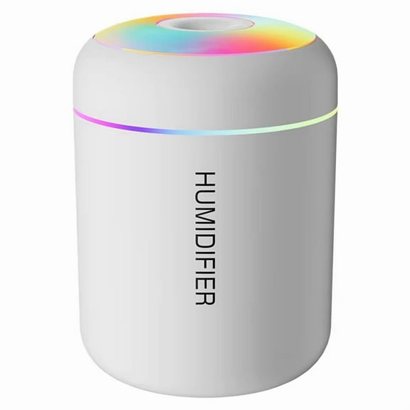 Mini Car Air Humidifier USB Colorful Atmosphere Aromatherapy Machine Essential Oil Purifier Aromatherapy Humidifier,1 * humidifier 1 * Charging cable
