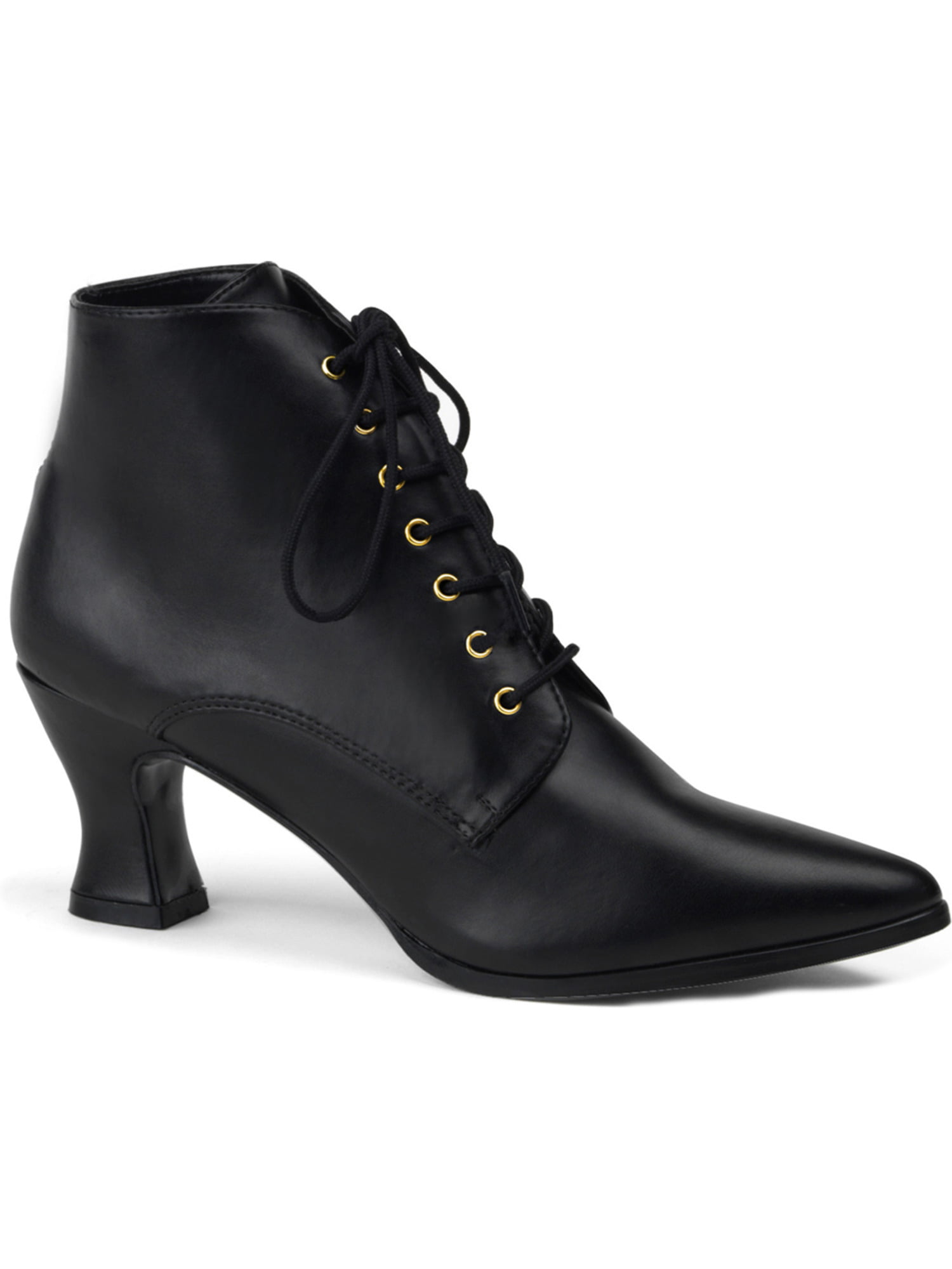 Funtasma - Women's Sexy Victorian High Heel Low Ankle Boots Costume Dress Up Black - Walmart.com