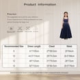 thumbnail image 6 of Sholeno Flower Girl Junior Bridesmaid Dress Wedding Evening Party Elegant Banquet Birthday Ball Gowns Black 10, 6 of 6