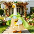 thumbnail image 4 of Porch Goose Outfits Raincoat Style Shaped Clothes, Waterproof Vinyl Attire for 23in Goose Statue, Courtyard Holiday Set for Spring Showers, Functional and Funny Outdoor Decor, 4 of 5