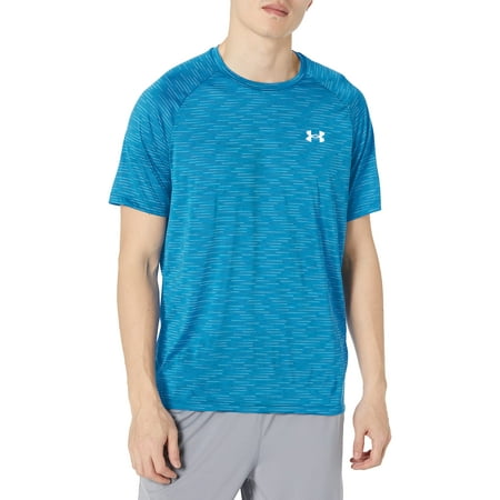 Under Armour mens Tech 2.0 5C Short Sleeve T-Shirt , Cruise Blue (899)/Blue , Medium