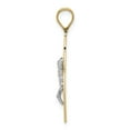thumbnail image 2 of 14K Two-Tone Gold Charm Pendant Themed 30 mm 13 Crucifix, 2 of 4