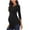 Black, variant on Ohufall Female Long Sleeve Maternity Tops Summer Solid Color Comfy Round Neck Nursing Shirts Loose Casual Pleated Pregnancy Blouses for Women