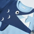 thumbnail image 5 of Tisuna Little Boys Sweatshirt Shark Print Long Sleeve Crew Neck Tops Thick Warm Autumn Winter Kids Pullover Hoodless Sky Blue Size 1-2 Years, 5 of 6
