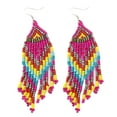 thumbnail image 6 of Ayyufe Bohemian Women Party Multicolor Beads Drop Dangle Statement Earrings, 6 of 7