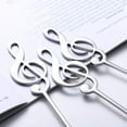 thumbnail image 3 of Expérience Mélodique de Repas, Cuillères à Note Musicale en Acier Inoxydable 304, Design Créatif pour le Connaisseur, Argent, Ensemble de 6, Poignée Ergonomique, Entretien Facile, Parfait pour la Musique, 3 of 6