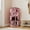 Pink, variant on 5 Tier Rotating Shoe Rack Tower, 16 Pair Shoe Organizer Shelf, Pink, 43.6" x 23.6" x 23.6"