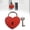 Red, variant on Custom Engraved Heart Lock,Personalized Love Lock with Keys,Heart Padlock for Bridge,Wedding Anniversary Valentine Gifts for Couples Him Her (Green)