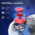 thumbnail image 3 of Manette de Jeu Sans Fil, Joystick, Gâchettes, Manette à Éclairage RVB pour PC/Switch/Android/iOS/Steam Deck, 3 of 8