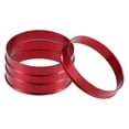 thumbnail image 1 of Unique Bargains 4 Pcs Car Hub Centric Rings OD 56.1mm to ID 54.1mm Hub Centric Rings Wheel Bore Center Spacer Red, 1 of 7