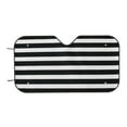 thumbnail image 7 of Haiem Black And White Stripes Car Windshield Sun Shade - Blocks UV Rays Sun Visor Protector, Sunshade to Keep Your Vehicle Cool, Universal Fit SUV Van Sedan-Medium, 7 of 7
