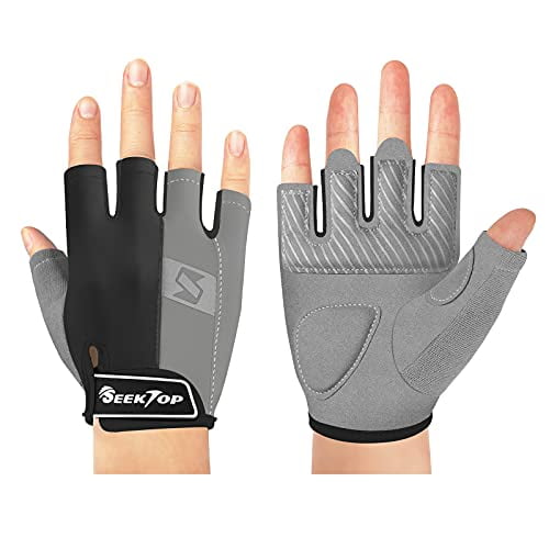 Seektop Gym Gloves Workout Gloves for Women Men Fitness Hanging Weight Lifting Gloves Exercise Gloves for Training Breathable & Non-Slip Pull Ups Full Palm Protection 