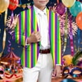 thumbnail image 2 of JAJAHO Boys Carnival Formal Jacket For Kids Rave Party Long Sleeve Button Up Dress Coat Slim Fit Blazer 3-14 Years, 2 of 4