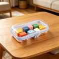 thumbnail image 7 of Clear Hard Shell Storage Box With Zipper Caboodle Style Organizer Case Piqola Transparent Utility Pouch For Stationery Makeup Travel Accessories Dustproof PVC Container White, 7 of 7