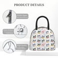 thumbnail image 4 of Pofeuu Cute Dog Print Lunch Bag for Adult Insulated Lunch Box,Leakproof Cooler Food Lunch Containers Reusable High Capacity Lunch Tote Bags-One Size, 4 of 6