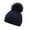 Navy, variant on Children's For Knitted Knitted Hat Boys And And Warm Winter For Girls Hat Autumn Woolen Hat Plain Hat for Kids Kid Winter